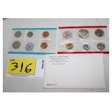 1970 U.C. Mint Sets - 1 Philadelphia, 1 Denver