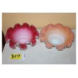 2 Brides Basket Ruffle Bowls