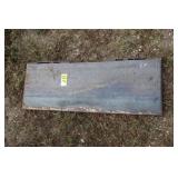 Skidloader weld-on plate
