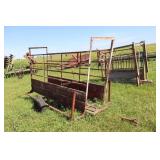 loading chute with panel racks