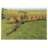 9 wheel rake