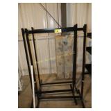 3 black shelf bases - no shelves