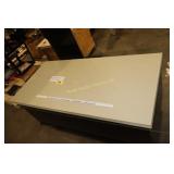 70x35" glass top