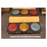 Traffic heads w/ r/y/g light modules 3 ct