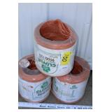 3 partial rolls twine