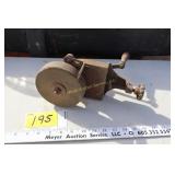 antique hand grinder