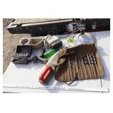 wood drill bits, router bits, bit sharpener