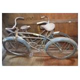 2 antique bicycles