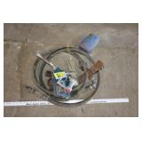 2 gas pump handles & hose