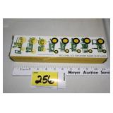 John Deere 8 miniature toy tractors