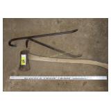 axe & 2 crow bars