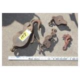 antique pulleys