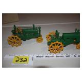 John Deere GP Cast iron tractors - 1 box
