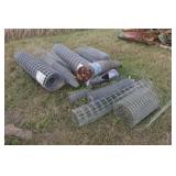 rolls of various wire fence