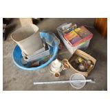 kids games, minnow trap, etc