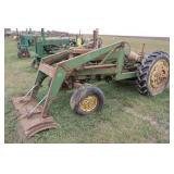 1956 John Deere 420 w/JD 35 loader, 3 point