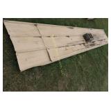 stack of used tin various lengths