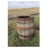wooden barrel