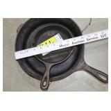 2 Wagner cast iron pans