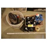 2 sunflower heaters & propane canisters