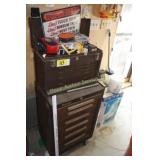 Kennedy rolling cabinent/toolbox & contents