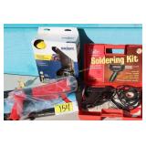 Soldering gun, air calk gun & torch kit