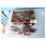 large lot of screwdrivers