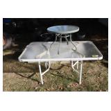 Patio table & side table