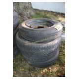 misc small rims w/old tires