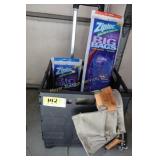 tool belt, rolling caddy and Ziplock HD large bags