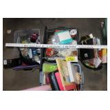 gift cards, wrapping paper, ribbons