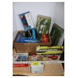 Christmas lights, glue gun & sweeper