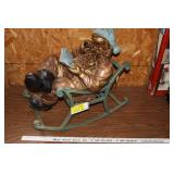 Ceramic Santa in chair