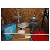 Cake stands, platters, etc
