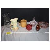 Vintage glassware- Fenton, McCoy, Hull, Monmouth W