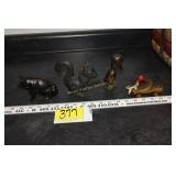 Cast iron toys & bank