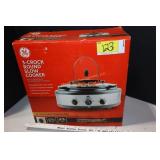 GE 3-Crock round slow cooker