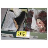 2 pairs Clarks slip on shoes sz 10M NIB