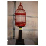 Bird cage & wooden stand