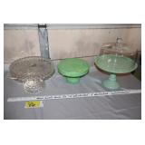 Glass cakestands