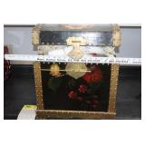 Vintage Chest with Yarn