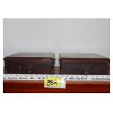 2 Vintage Wooden Boxes