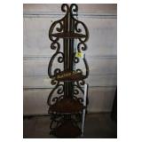 Folding corner shelf