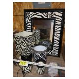 Zebra print decor