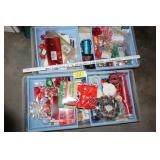 gift wrapping, ribbons, etc