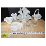 Fenton glassware, etc