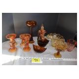 Amber & Orange glassware