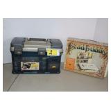 Bead Storage/board & Tackle box full of beads, etc