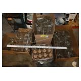 Large lot of canning jars- various sizes