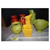 Heavy planters / vases, bowl